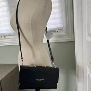 BRUNO MAGLI CONCERTINA CROSSBODY, BLACK, NWT